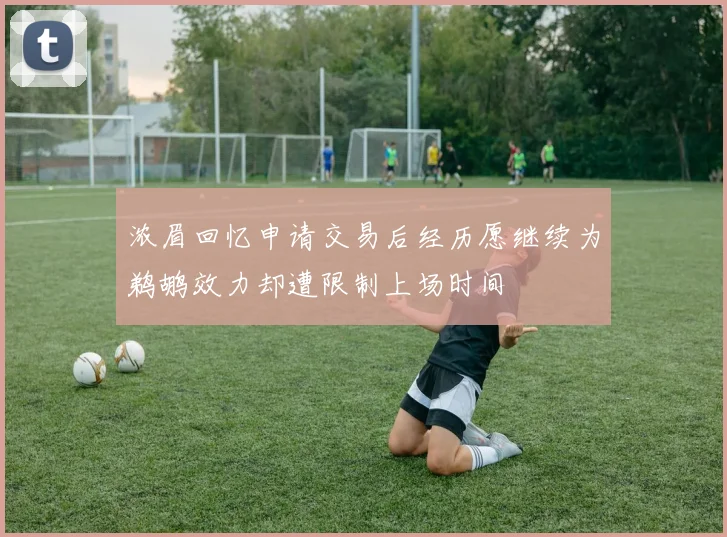 浓眉回忆申请交易后经历愿继续为鹈鹕效力却遭限制上场时间